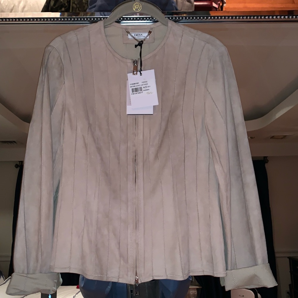 DESA nineteenseventytwo light suede tan jacket